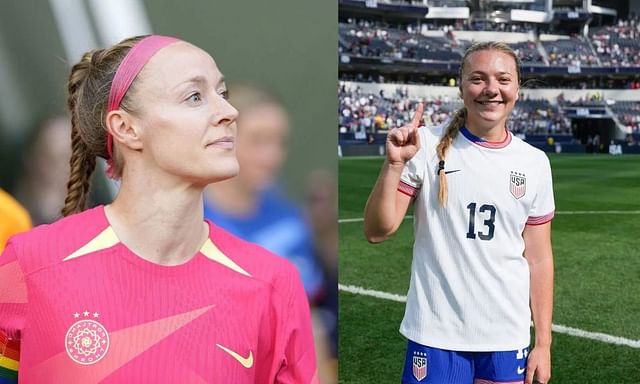 Avery Patterson and Becky Sauerbrunn