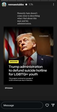 Rennae Stubbs IG Story | Source: Rennae Stubbs Instagram/@rennaestubbs