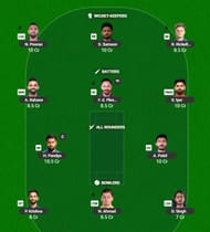Best IPL 2025 Fantasy Team for Match 29 - DC vs MI