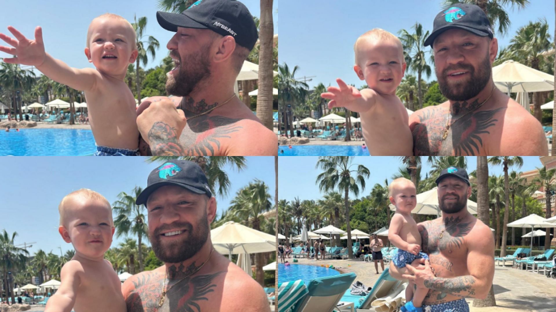 McGregor&#039;s recent pictures with his son. [Screenshots courtesy: @thenotoriousmma on Instagram]