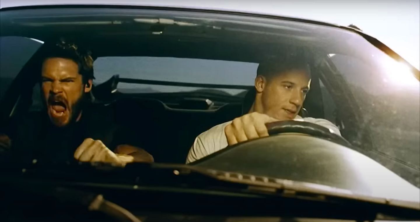 Vin Diesel in the movie (Image via YouTube/The Fast Saga)