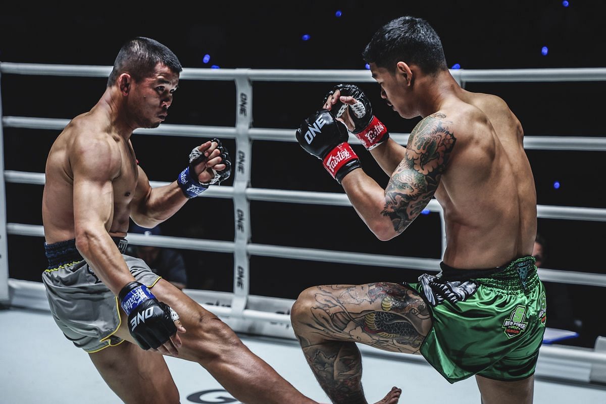 Nong-O Hama and Kongthoranee Sor Sommai - Photo by ONE Championship
