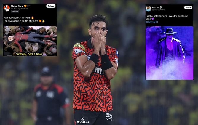 "Most underrated bowler in IPL history" - Fans react to Harshal Patel's stunning 4-wicket haul in CSK vs SRH IPL 2025 clash