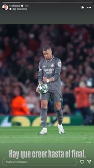 Kylian Mbappe shares a message to Real Madrid fans after Arsenal defeat.