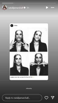 Natalijah Marshall reacts to WNBA's post for Citron | via @natalijamarshall/ig