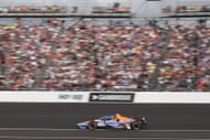 Kyle Larson drives his No. 17 Chevy at the 108th Running of the Indianapolis 500 - Source: Getty
