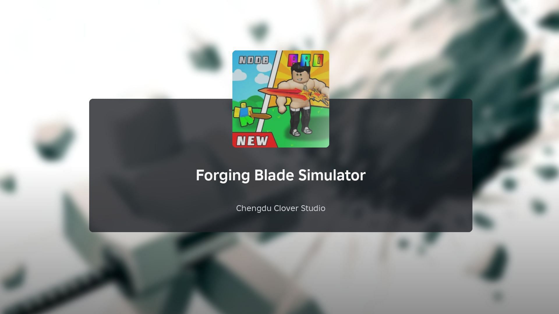 Forging Blade Simulator loading screen
