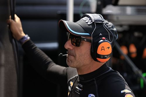 Tony Kanaan at the 107TH Running of the Indianapolis 500 - Practice and Qualifying - Source: Getty