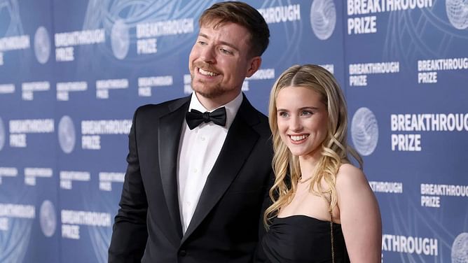 MrBeast flexes his fiancé's beauty at the Breakthrough Prize Ceremony