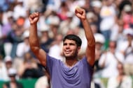 Carlos Alcaraz at the Monte-Carlo Masters 2025. (Photo: Getty)