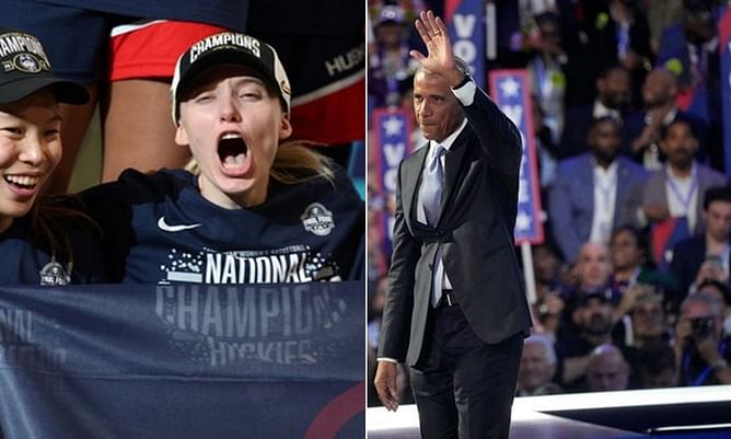 Ex-POTUS Barack Obama congratulates Paige Bueckers, Geno Auriemma, Azzi Fudd and Sarah Strong as UConn wins NCAA title