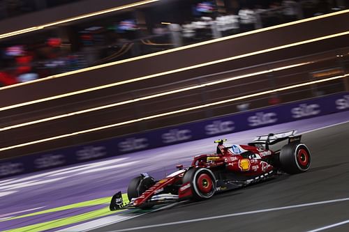Lewis Hamilton driving the (44) Scuderia Ferrari SF-25 on track during the F1 Grand Prix of Saudi Arabia on April 20, 2025 - Source: Getty