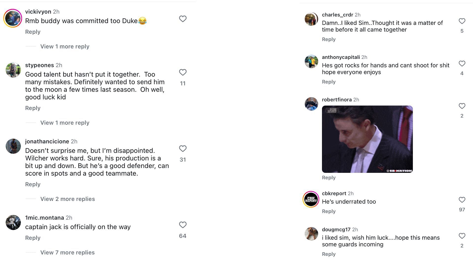 Fans react as St. John&rsquo;s guard Simeone Wilcher makes transfer portal decision - Image source: Instagram/recruitsnews