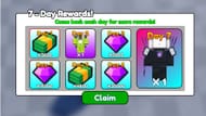 Earn daily rewards in Loop Toilet Tower Defense (Image via Roblox)