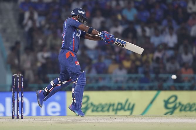 Nicholas Pooran clobbers Andre Russell for 24 Runs In 1 over during KKR vs LSG IPL 2025 match [Watch]