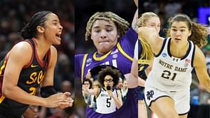 Dominique Darius, Kateri Poole and Maddy Westbeld react as Olivia Miles' TCU IG Dump