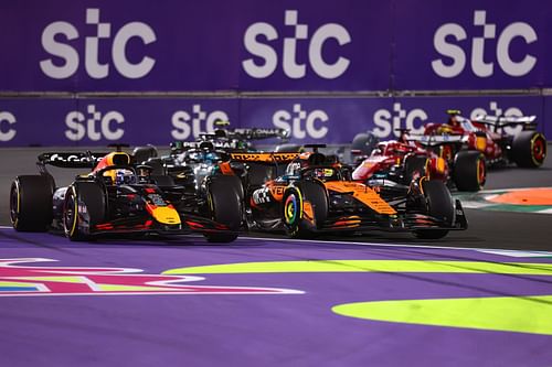 Max Verstappen and Oscar Piastri at the F1 Grand Prix of Saudi Arabia - Source: Getty