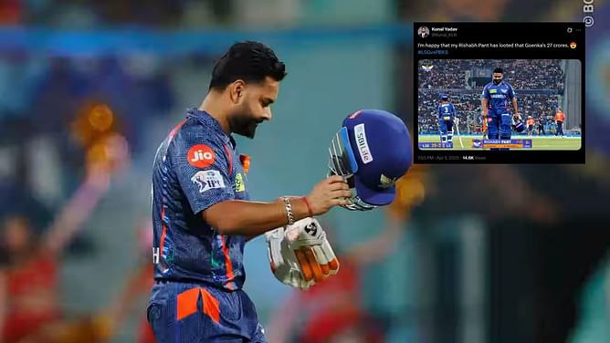 "Looted Goenka's 27 crores" - Fans troll Rishabh Pant after yet another failure for LSG in IPL 2025 match vs PBKS