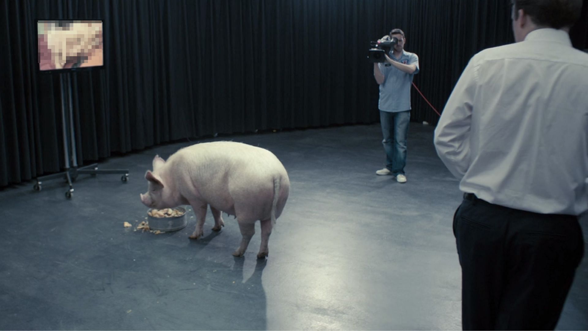 Still from Season 1, Episode 1 of Black Mirror (Image via Netflix)