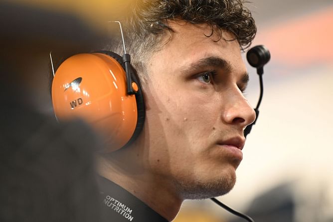 "He's gone from bottling it late in Q3, to now bottling it in the early minutes itself": Fans react to Lando Norris' crash