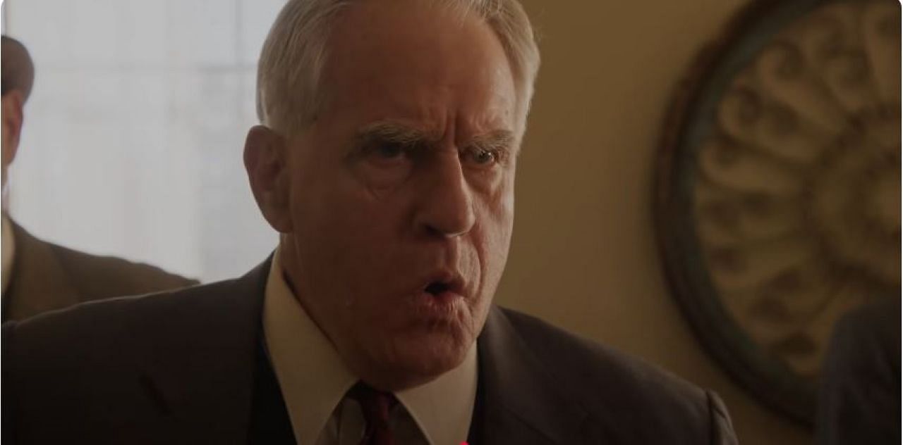 Walter Platz as Coach Stagg in Raising the Bar: The Alma Richards Story. (Image via youtube.com)