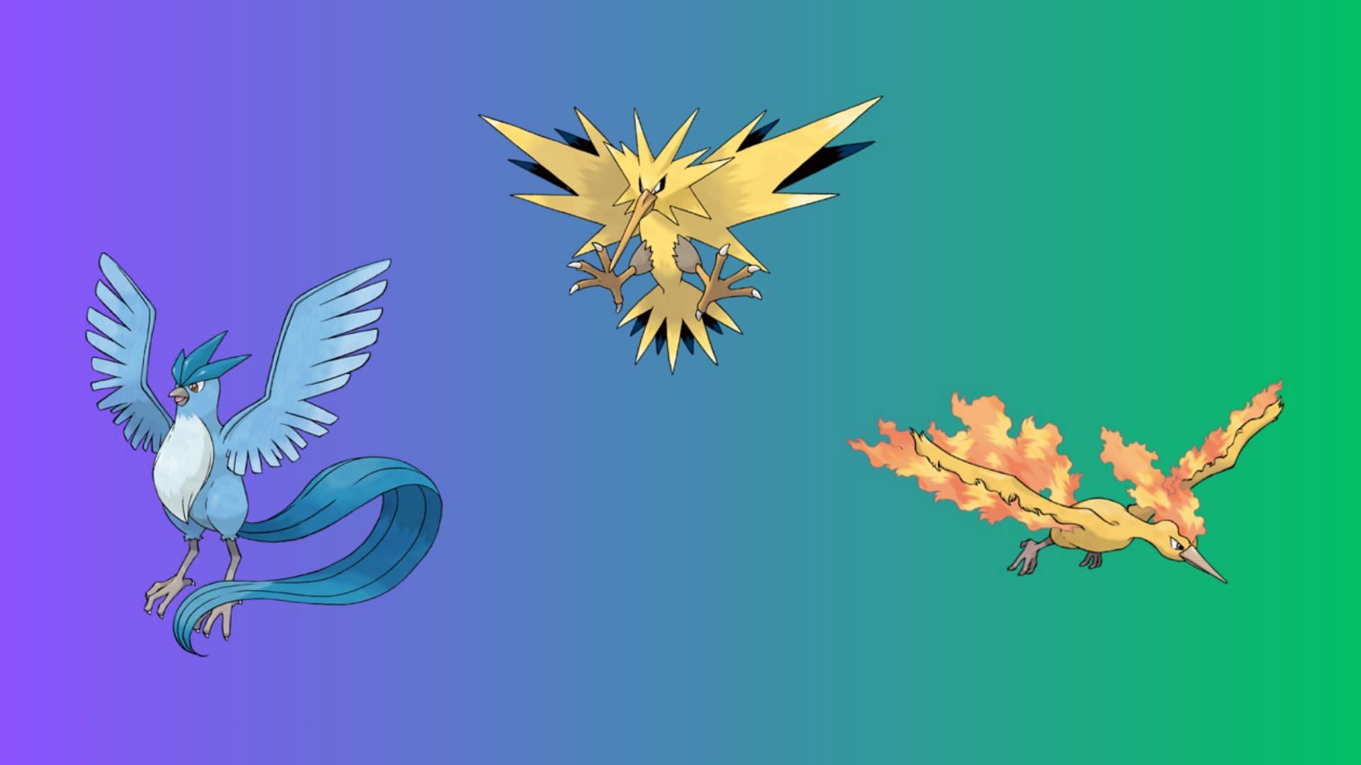 Articuno, Zapdos, and Moltres were all part of the original Kalos Pokedex (Image via The Pokemon Company)