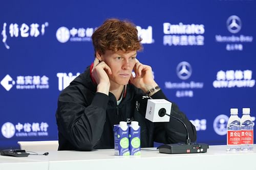 Jannik Sinner pictured at the 2024 China Open | Image Source: Getty