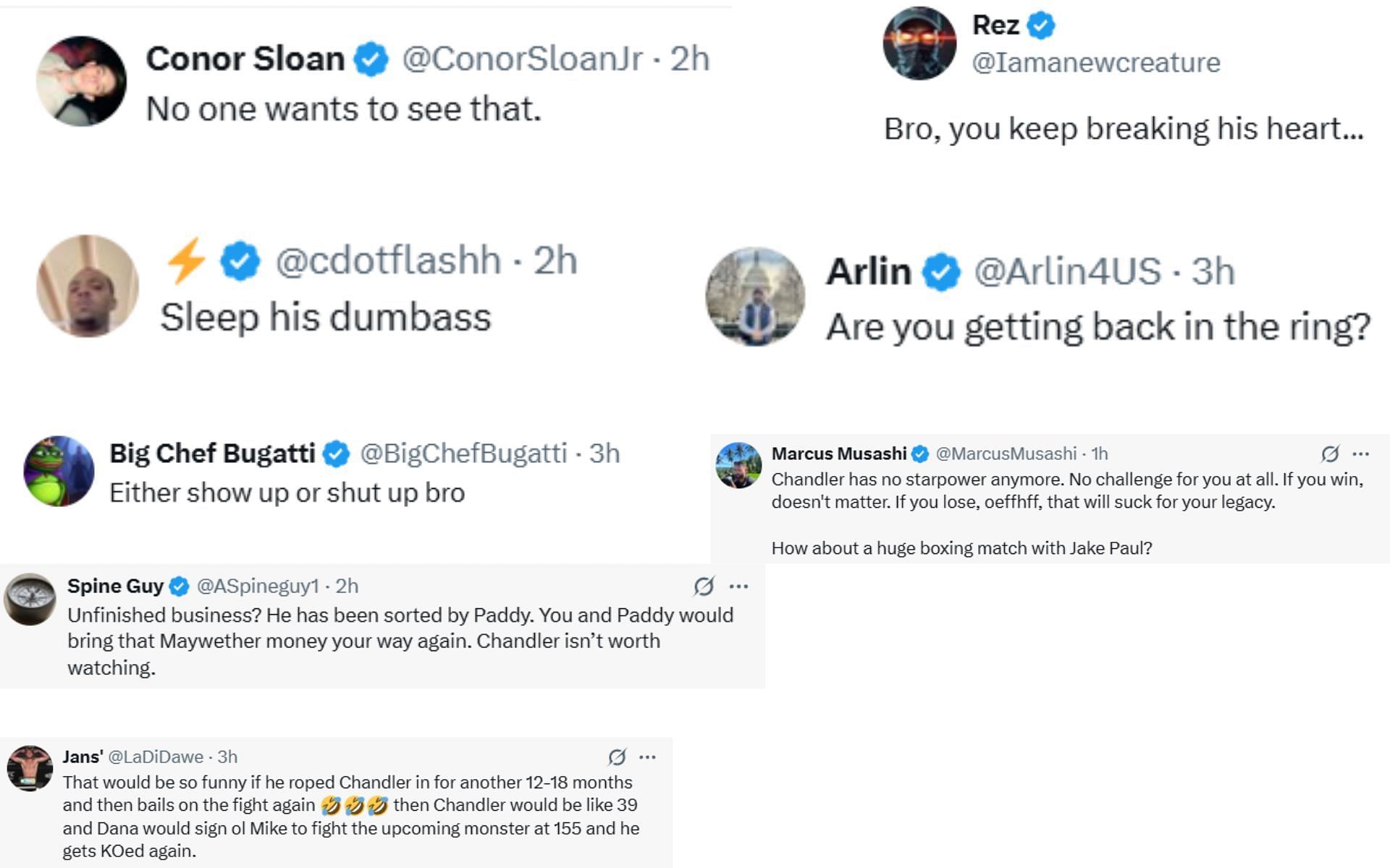 Fan reactions [Screenshots courtesy: @TheNotoriousMMA on X]
