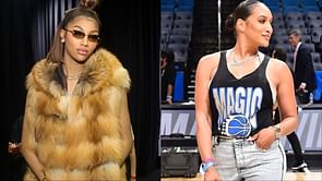 Angel Reese reacts to lighting up courtside with Kentavious Caldwell-Pope's wife McKenzie at Magic vs Celtics playoff game