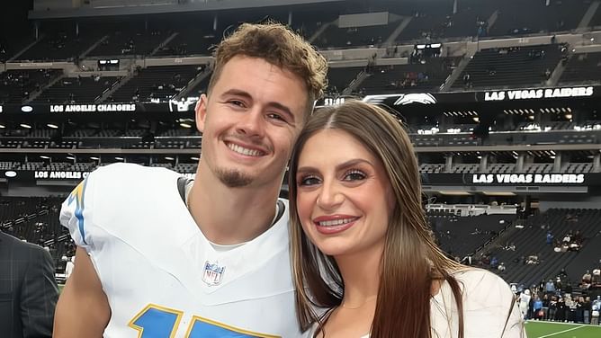 Ladd McConkey’s fiancée Sydney Horne flaunts in all-white outfit for bridal luncheon ahead of wedding day