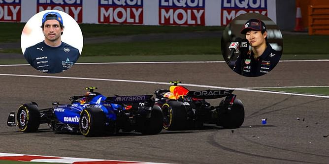 Carlos Sainz makes his feelings known about the race-ending clash with Red Bull driver Yuki Tsunoda at the F1 Bahrain GP