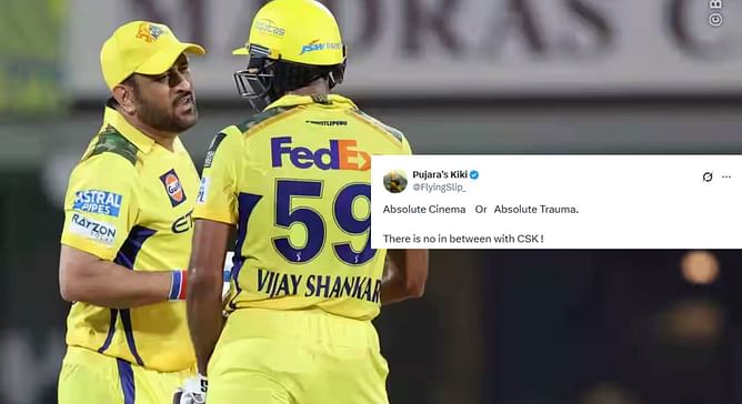 "Absolute Cinema Or absolute trauma, there is no in between" - Fans react as CSK lose to DC by 25 runs in IPL 2025 match