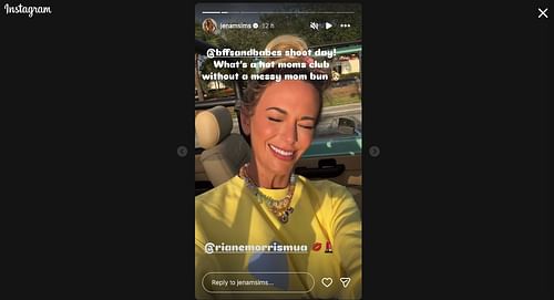 Still taken from Jena Sims' Instagram story_Image source: Instagram/@jenamsims