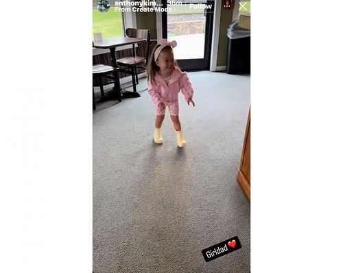 Anthony Kim's Instagram story on Sunday