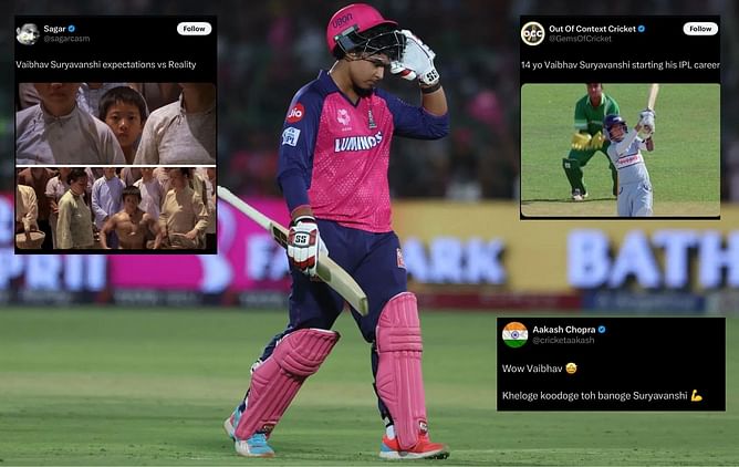 "Didn’t just play, he arrived!" - Social media erupts as 14-year-old Vaibhav Suryavanshi plays impactful knock in RR vs LSG IPL 2025 match