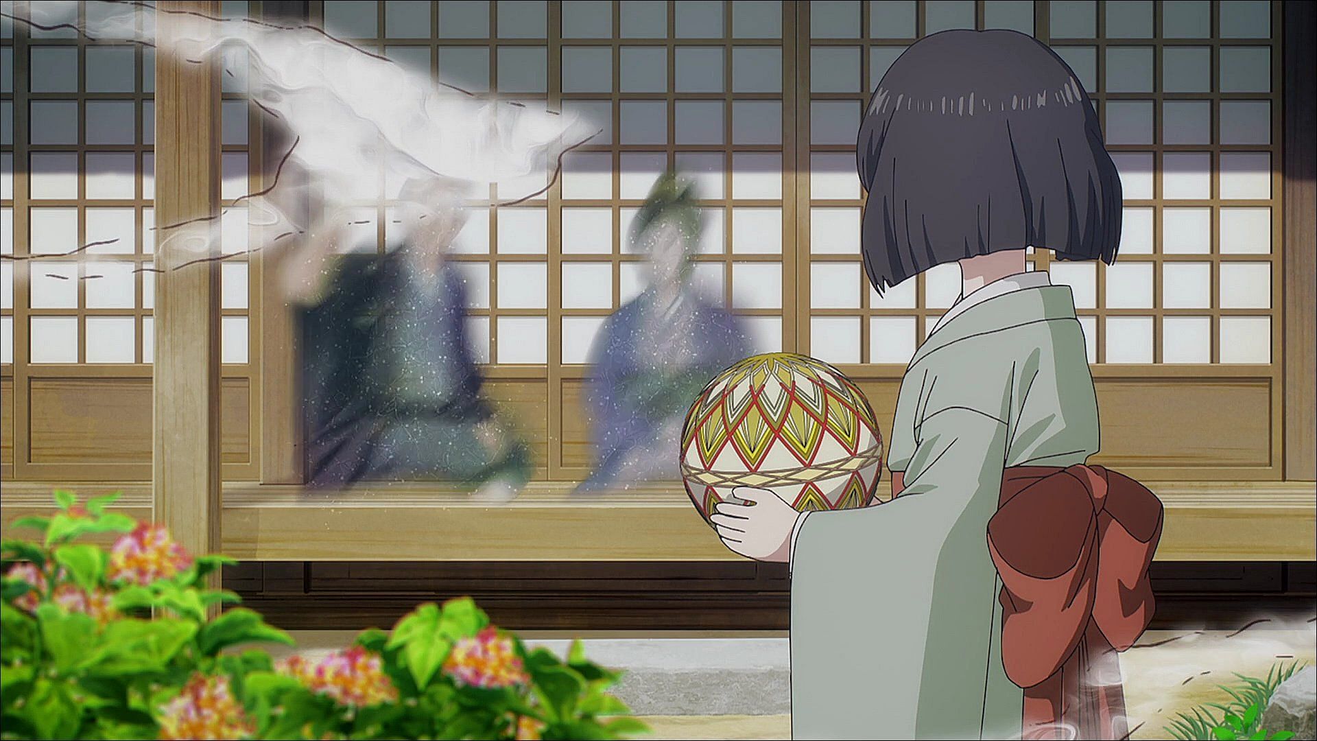 The mysterious girl as shown in the anime (Image via Yokohama Animation Lab)