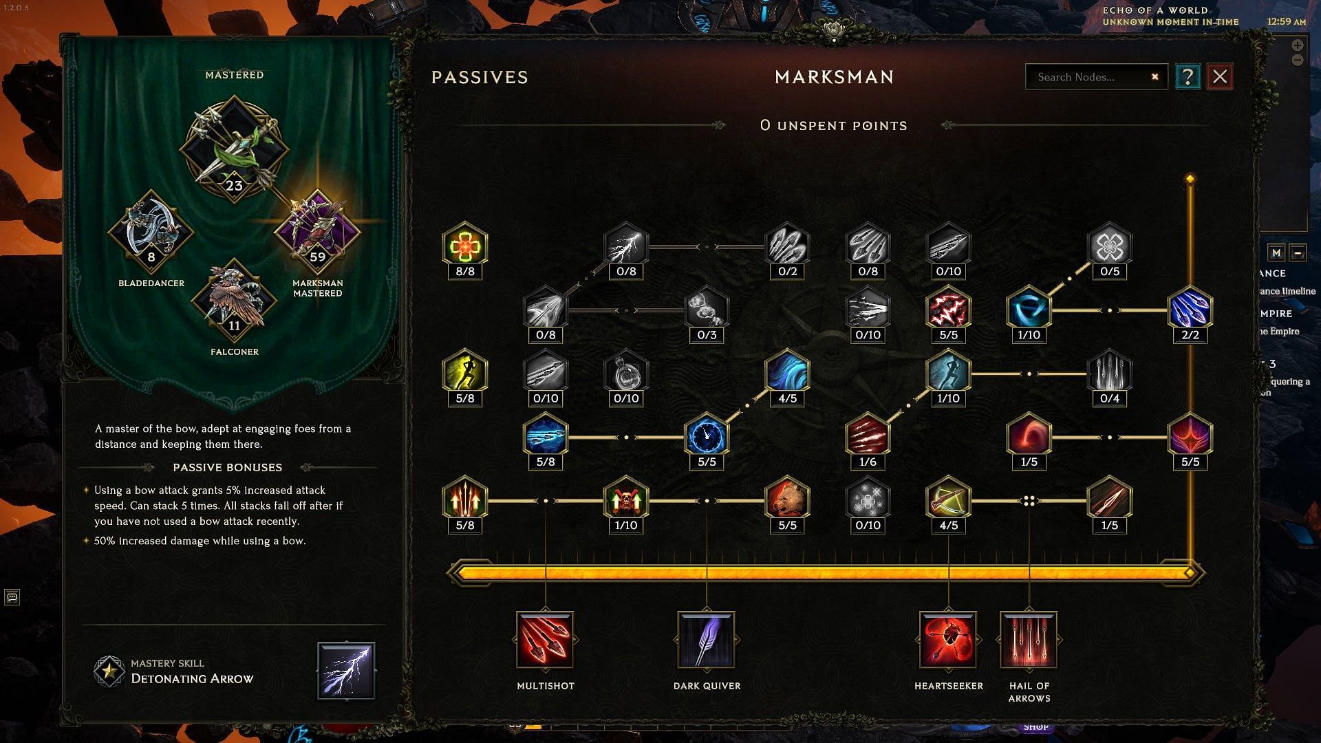 Marksman skill tree (Image via EHG)