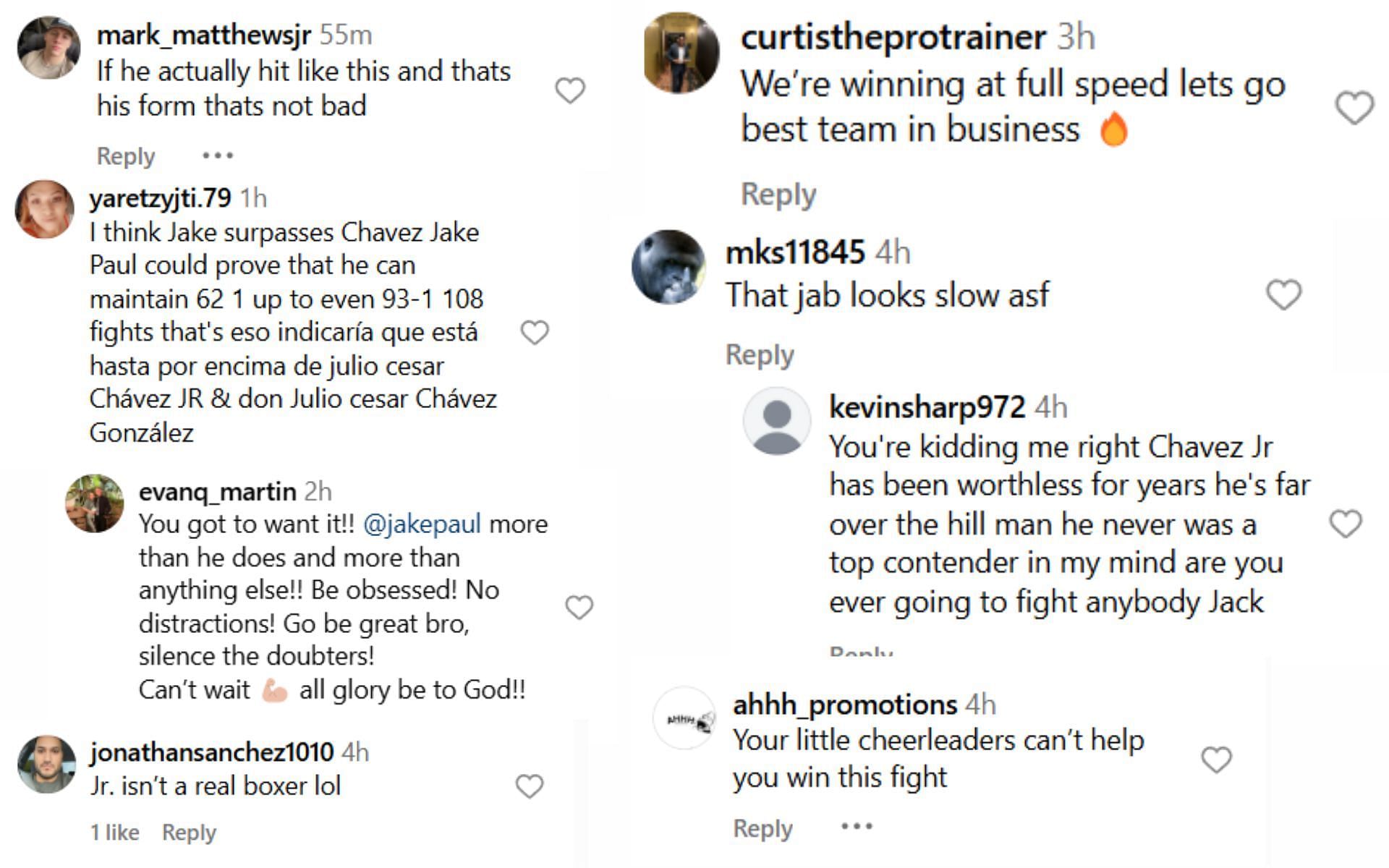 Fan reactions. [Screenshots courtesy @mostvaluablepromotions on Instagram]