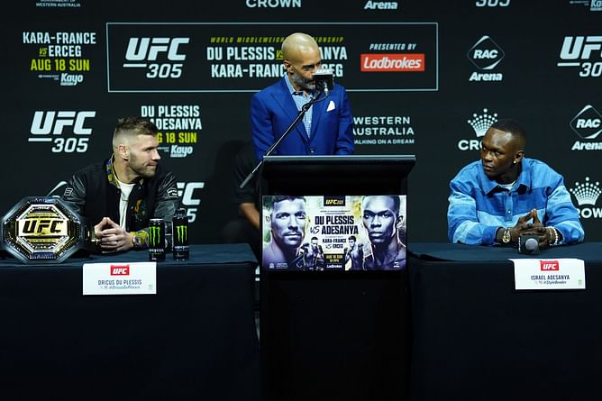 Israel Adesanya breaks silence on UFC 305 moment, denies Dricus du Plessis ever made him cry