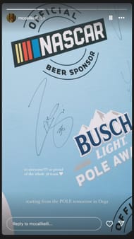 McCall Smith's Instagram story - Source: @mccallkelli on IG