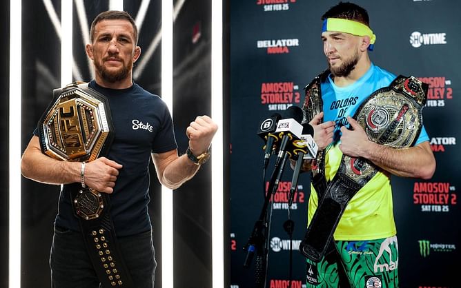 Merab Dvalishvili cheers on explosive 28-1 fighter with two-word reaction after he expresses interest in joining the UFC