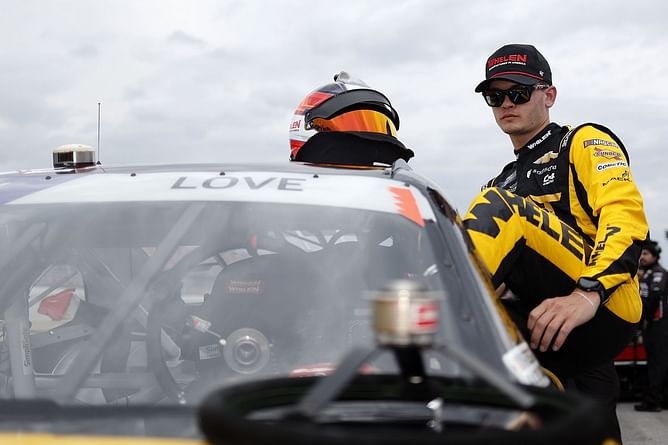 Kaulig Racing's Josh Williams visibly thrilled by Jesse Love sweeping pole position at Talladega