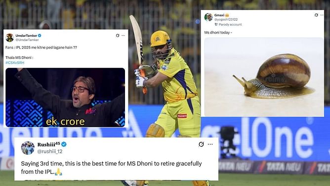 'संन्यास ले लो इज्जत बच जाएगी'- IPL 2025 में एमएस धोनी का एक और फ्लॉप शो देखकर फैंस का फूटा गुस्सा, जमकर लगाई क्लास