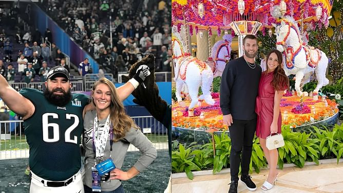 Bryce Harper's wife Kayla congratulates Jason Kelce & wife Kylie welcoming 4th child