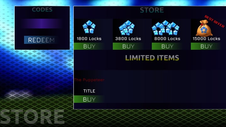 LockOver codes