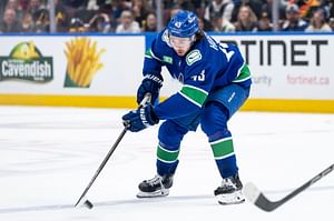 Canucks' Quinn Hughes dejected as dismal season draws to a close after 4-1 loss to Golden Knights