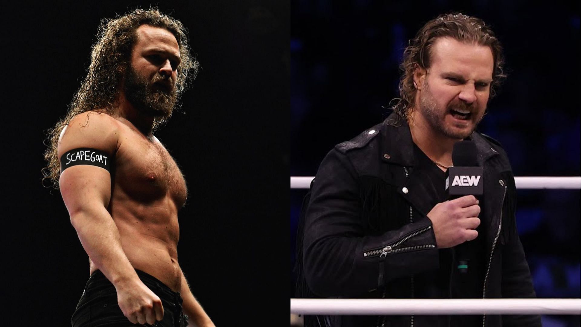 Jack Perry (left) and Hangman Adam Page (right) are AEW stars. (Image credits: Jack Perry