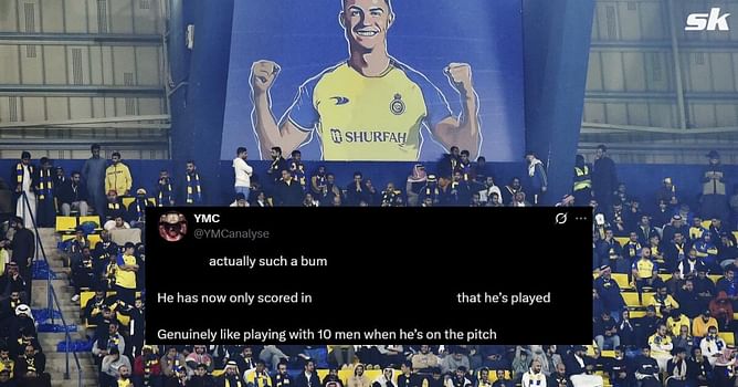 "He’s the worst player we have", "Less agile than a 40 year old Ronaldo" - Al-Nassr fans slam Cristiano Ronaldo's teammate despite 3-2 win over Damac
