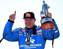Why is the wally commemorating Tony Stewart's NHRA 4-Wide Nationals victory different?