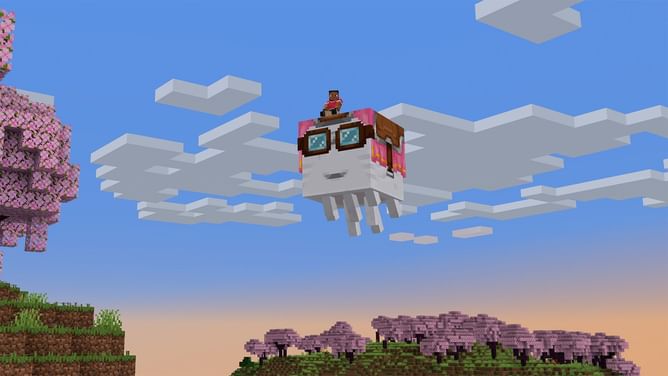 Minecraft players have started building happy ghast elevators